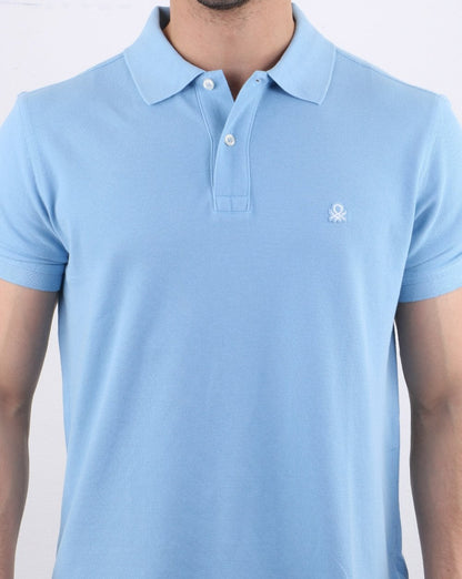 Benetton Polo Shirt Sky Blue