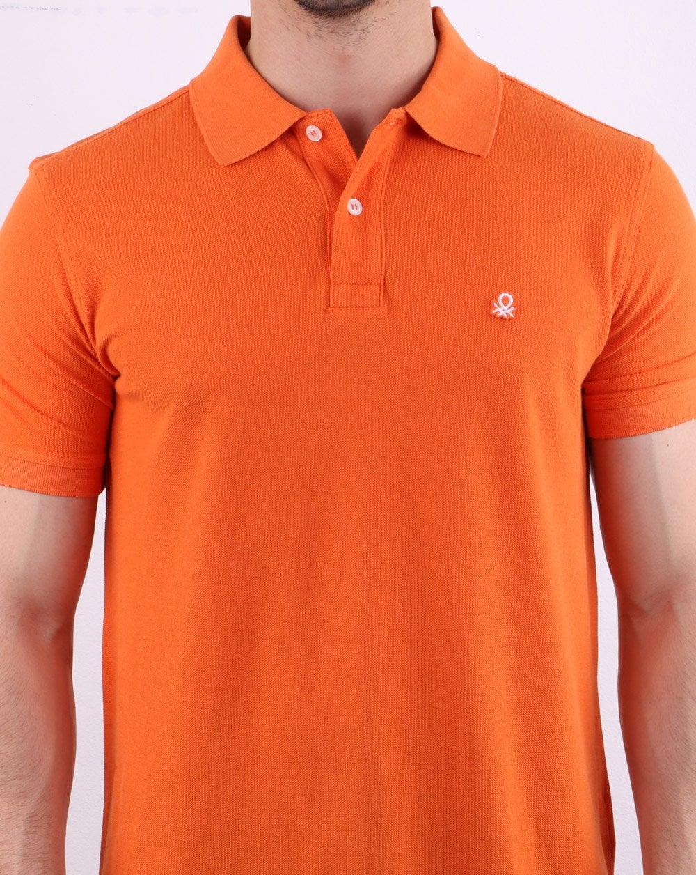 Benetton Polo Shirt Orange