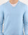 Benetton Merino Wool V-Neck Jumper Blue