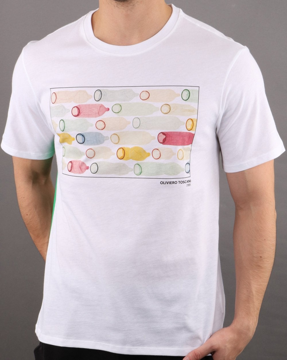 Benetton T-shirt Inconic image tee White/Multi