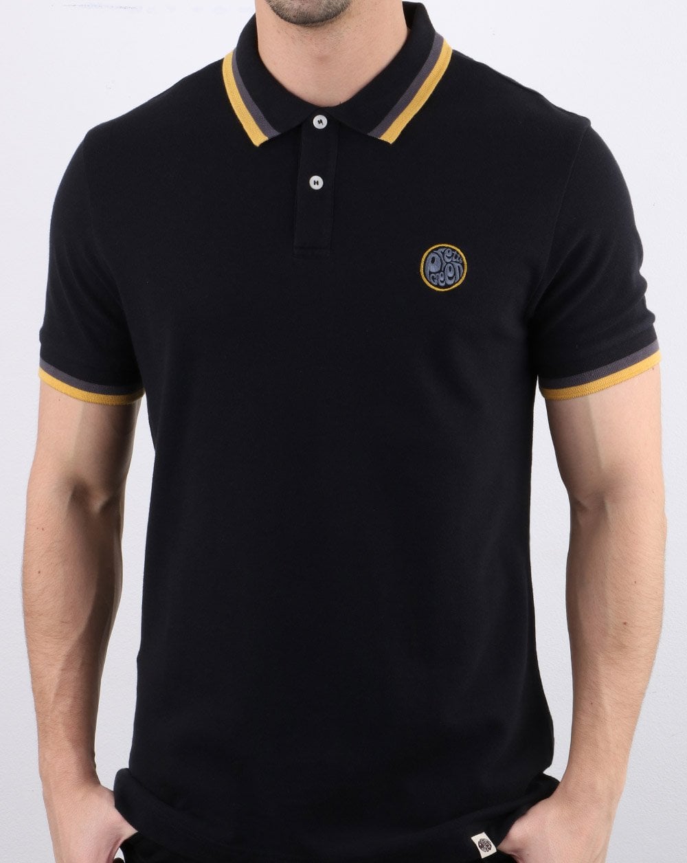 Pretty Green Curving Polo Black