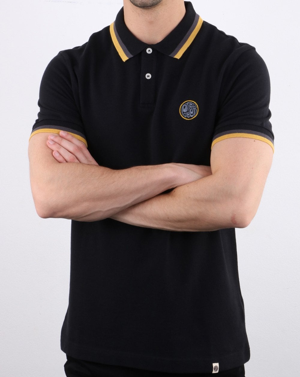 Pretty Green Curving Polo Black