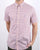Gant Gingham Short Sleeved Shirt Rose
