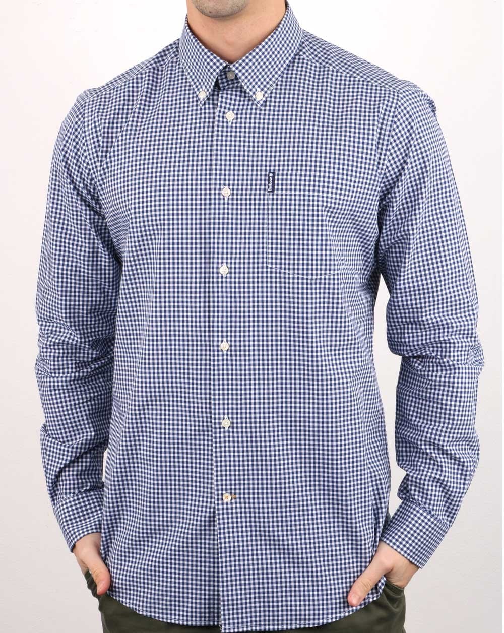 Barbour Gingham Shirt Blue