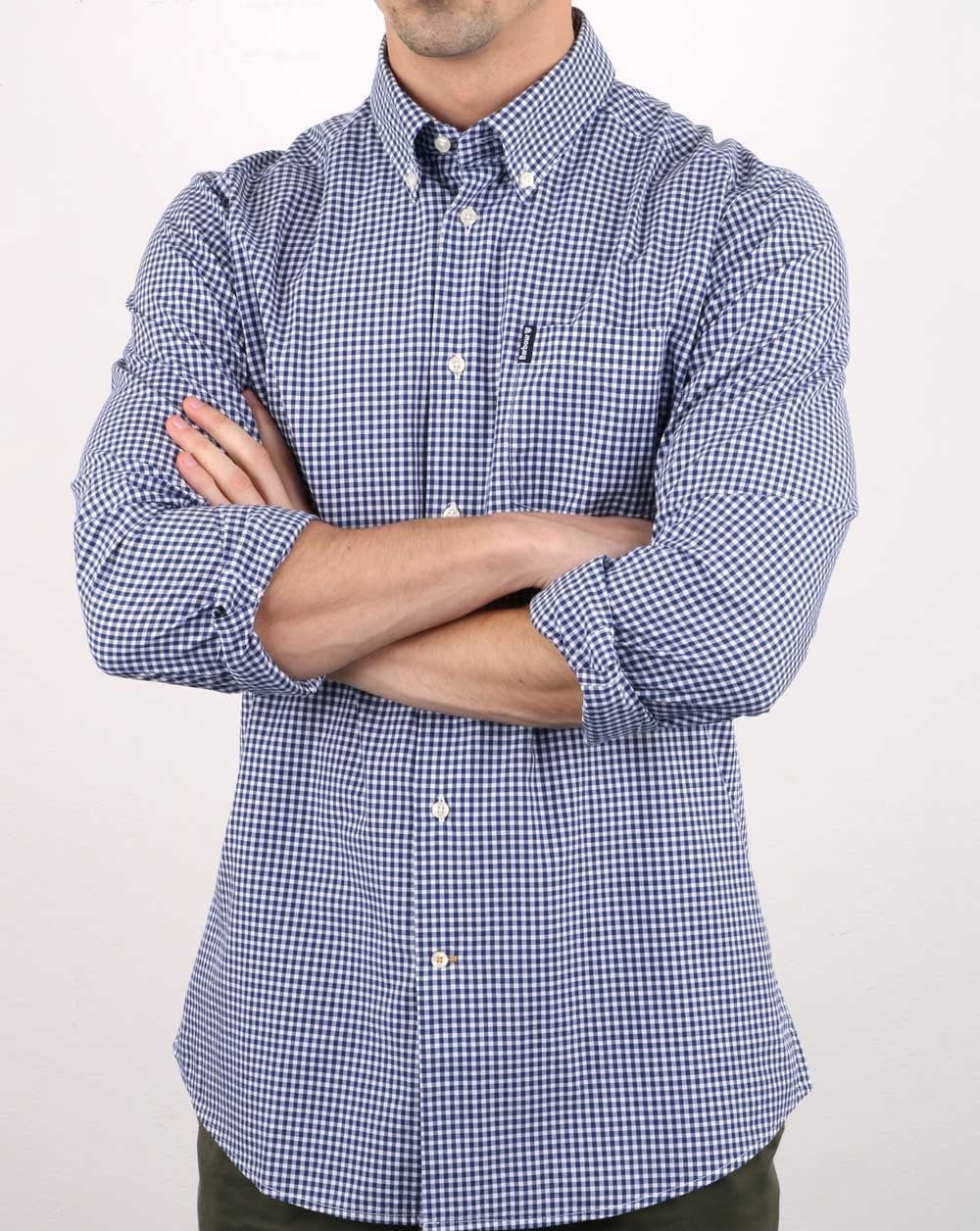Barbour Gingham Shirt Blue