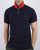 Gant Contrast Collar Polo Shirt Navy -Red