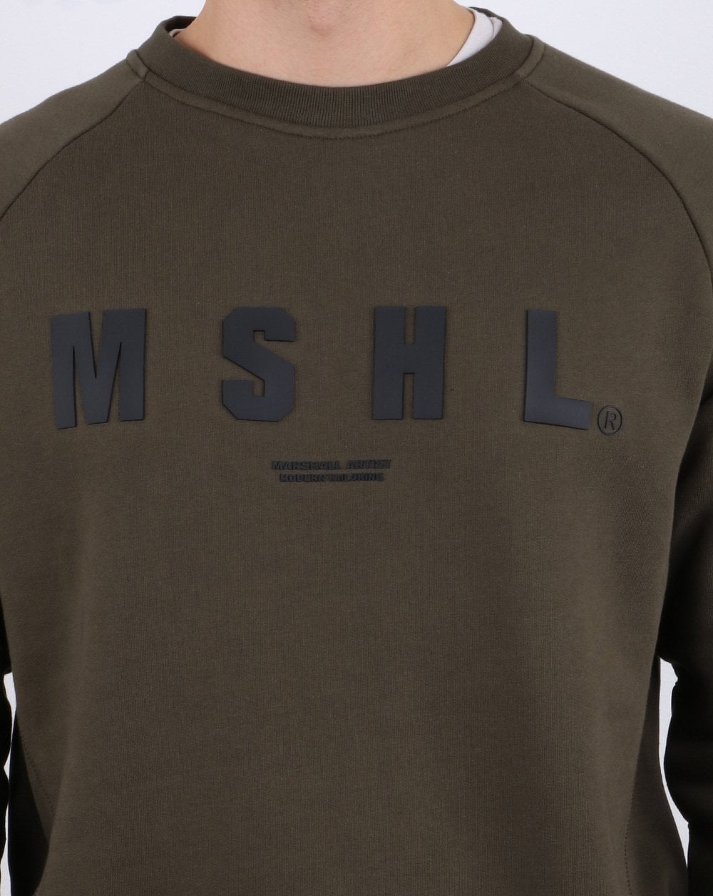 Marshall Artist Hybrid Tech Sweatshirt Khaki