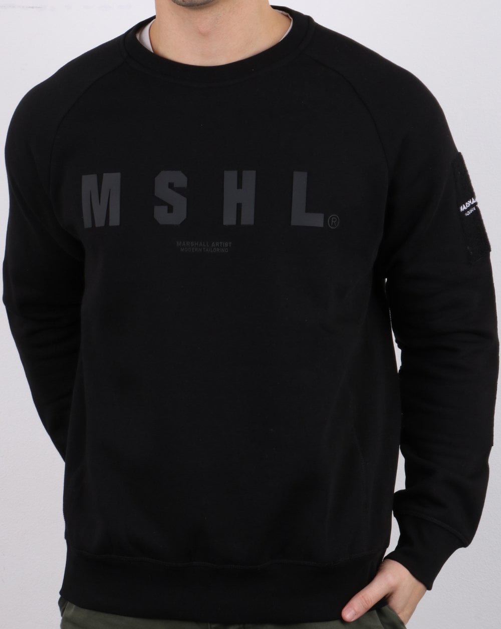 Marshall Artist Hybrid Tech Sweatshirt Black