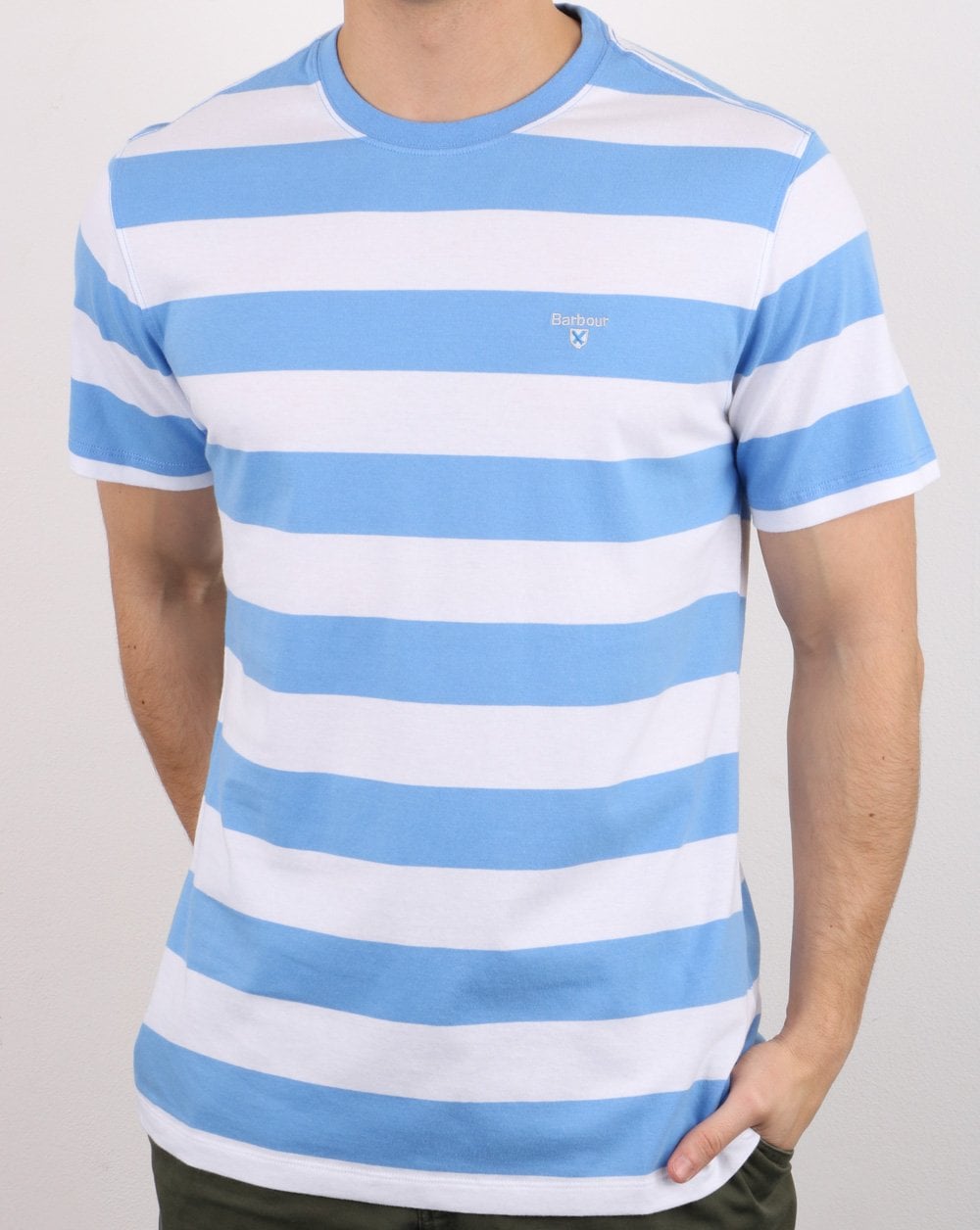 Barbour Beach Stripe Tee Blue