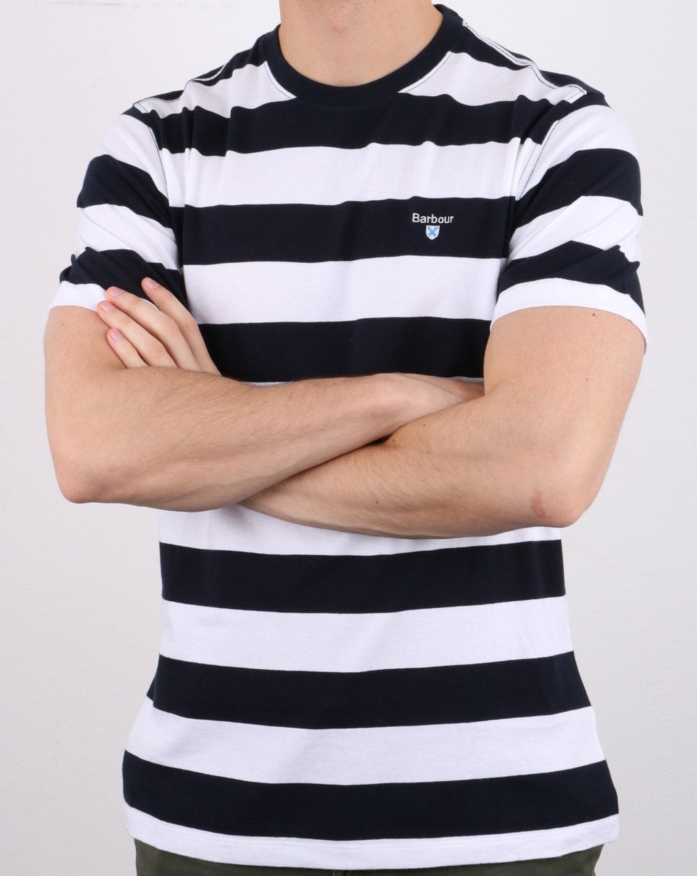 Barbour Beach Stripe Tee Navy