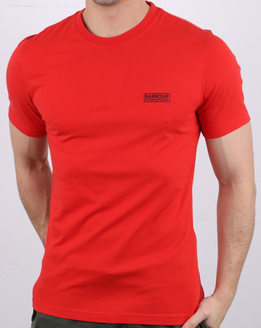 Barbour International Small Logo T-Shirt Red