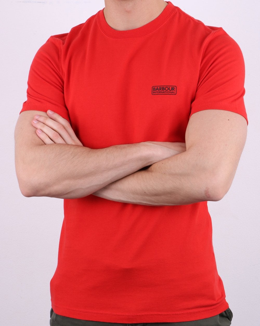 Barbour International Small Logo T-Shirt Red
