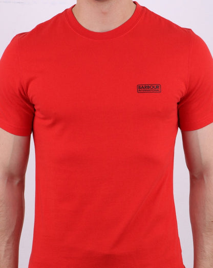 Barbour International Small Logo T-Shirt Red