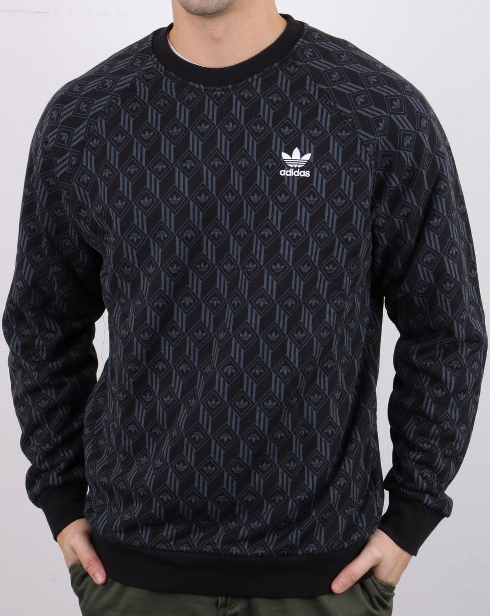 Adidas Originals Mono Crew Sweat Black