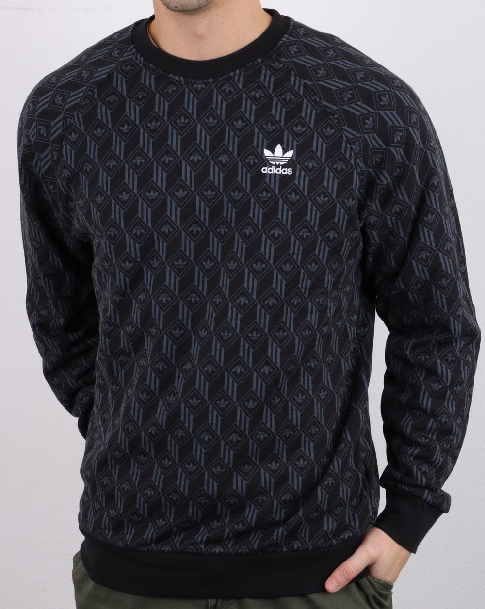 Adidas Originals Mono Crew Sweat Black