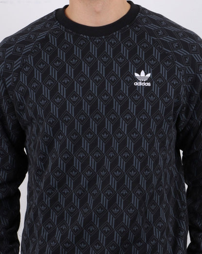 Adidas Originals Mono Crew Sweat Black