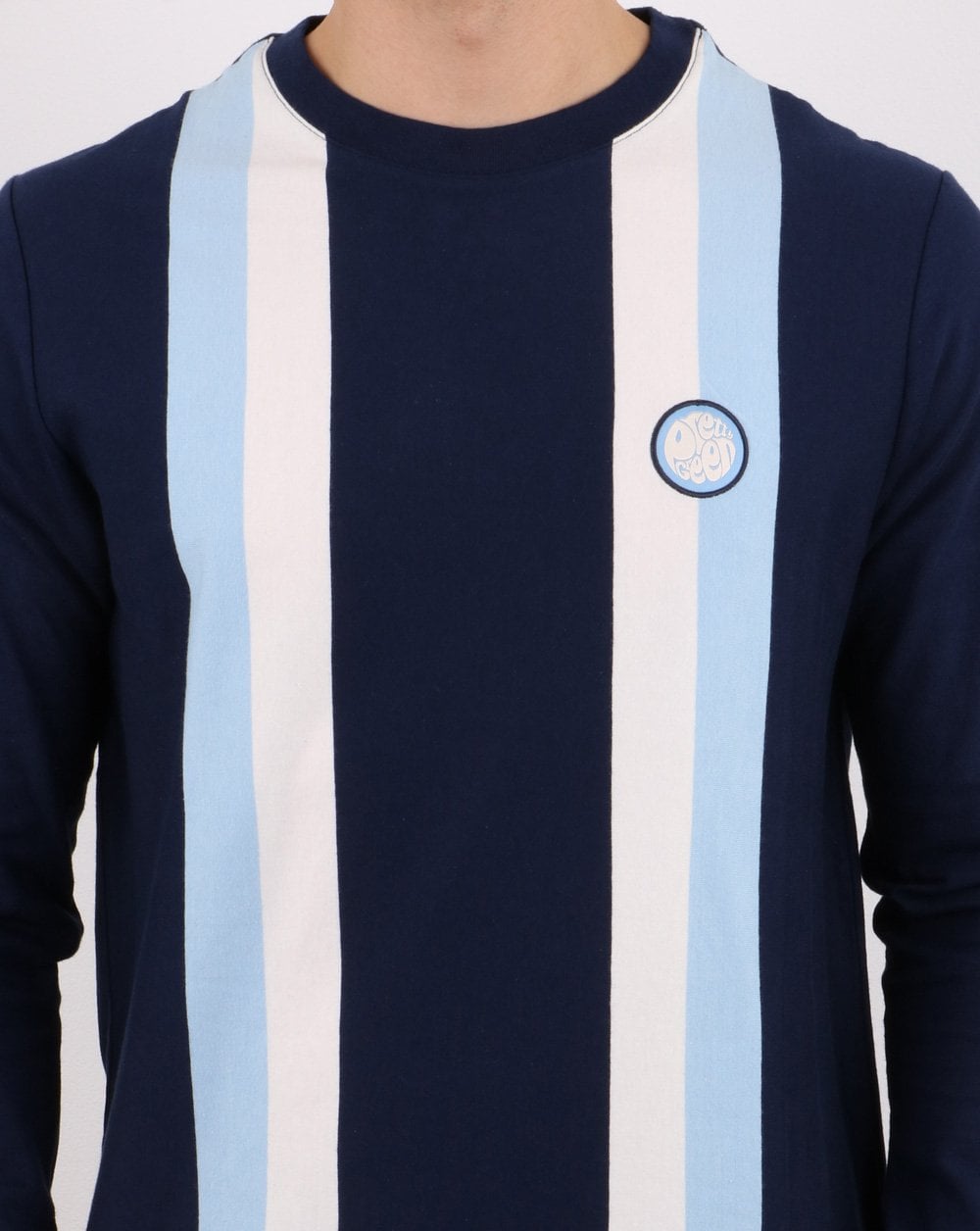 Pretty Green Workshop Long Sleeve T-shirt Navy