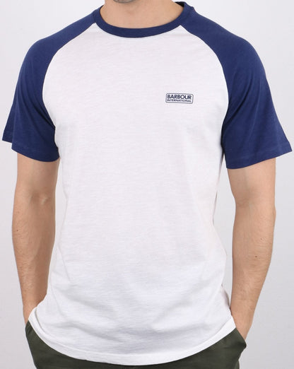 Barbour International Rivet Raglan Tee White