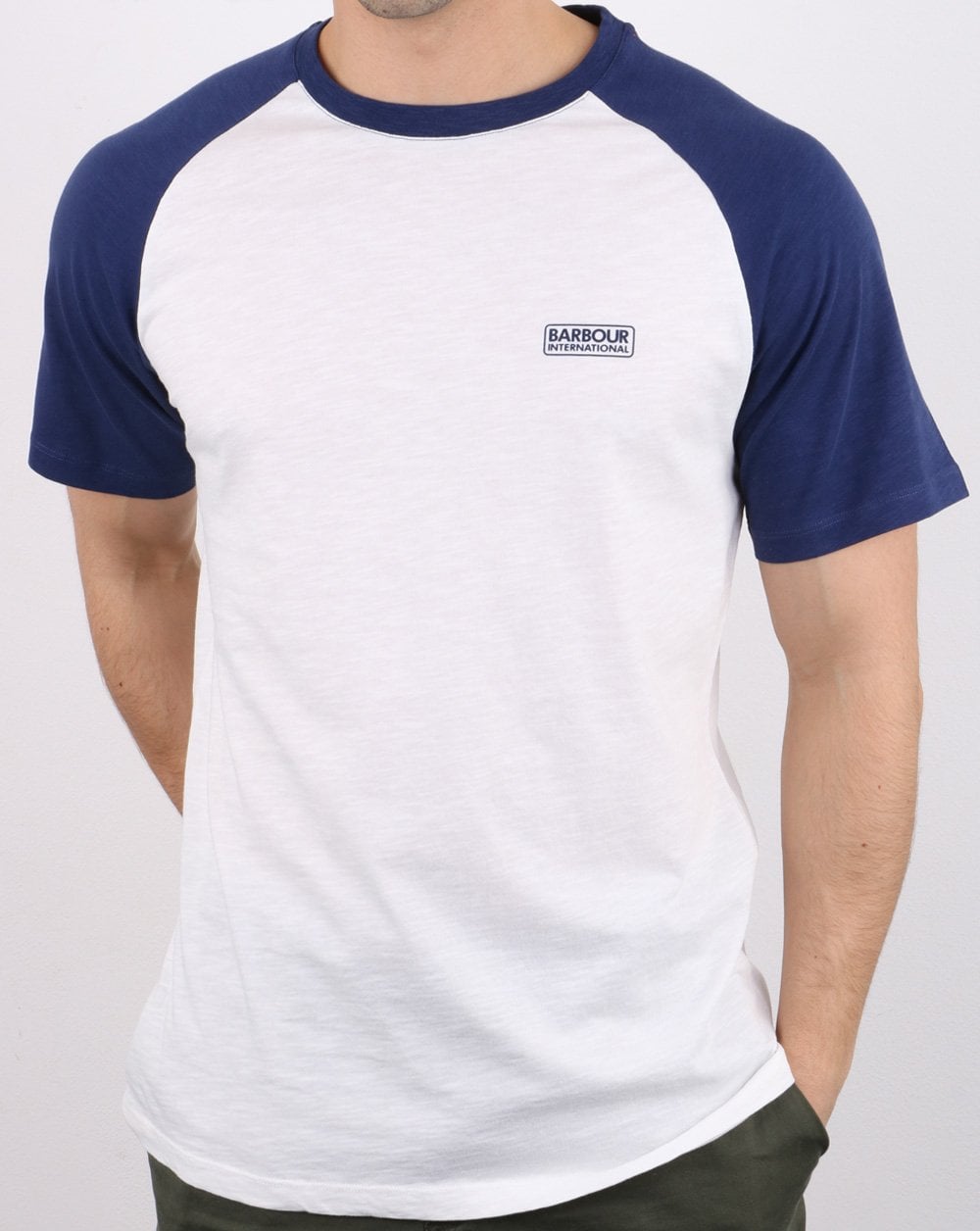 Barbour International Rivet Raglan Tee White