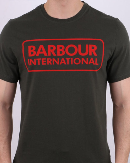 Barbour International Block Logo T-shirt Army Green