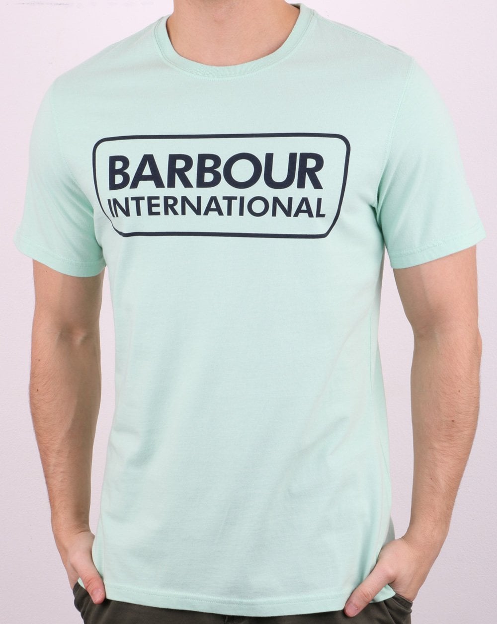 Barbour International Block Logo T-shirt Mint Green