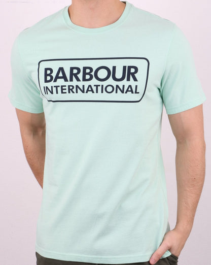 Barbour International Block Logo T-shirt Mint Green
