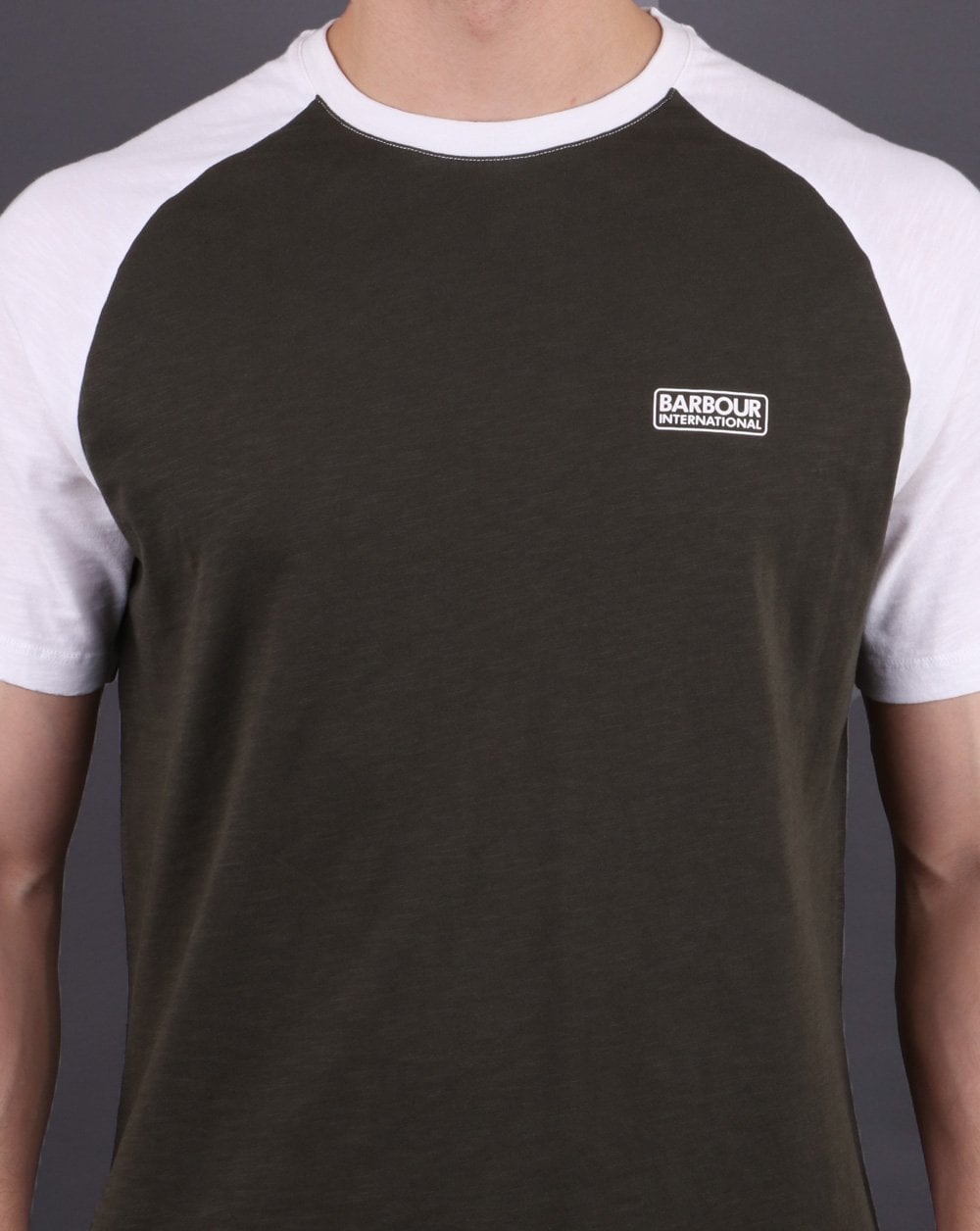 Barbour International Rivet Raglan Tee Green