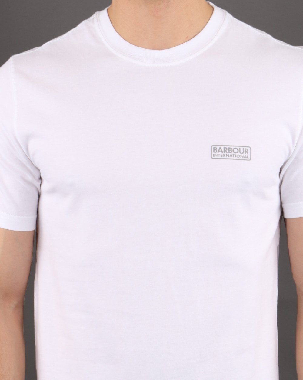 Barbour International Small Logo T-shirt White