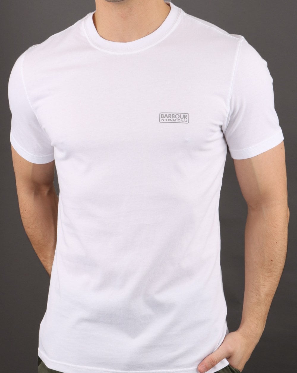 Barbour International Small Logo T-shirt White