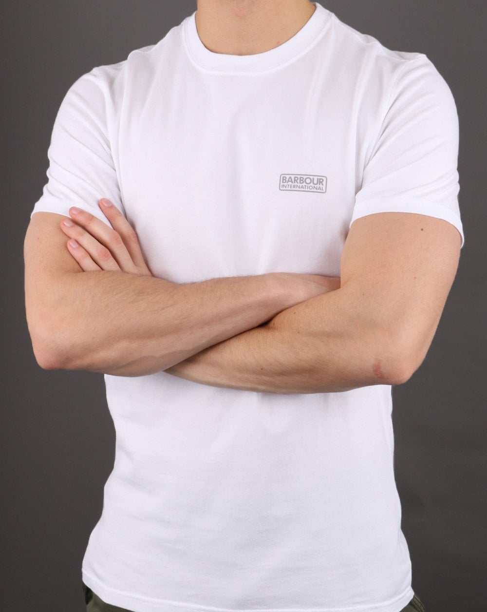 Barbour International Small Logo T-shirt White