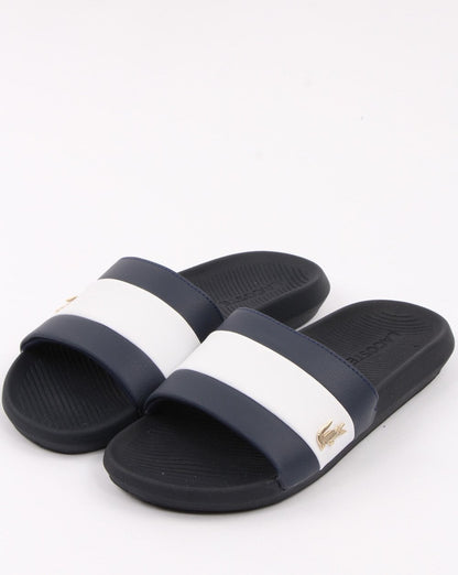 Lacoste Footwear Croco Slide Navy/white
