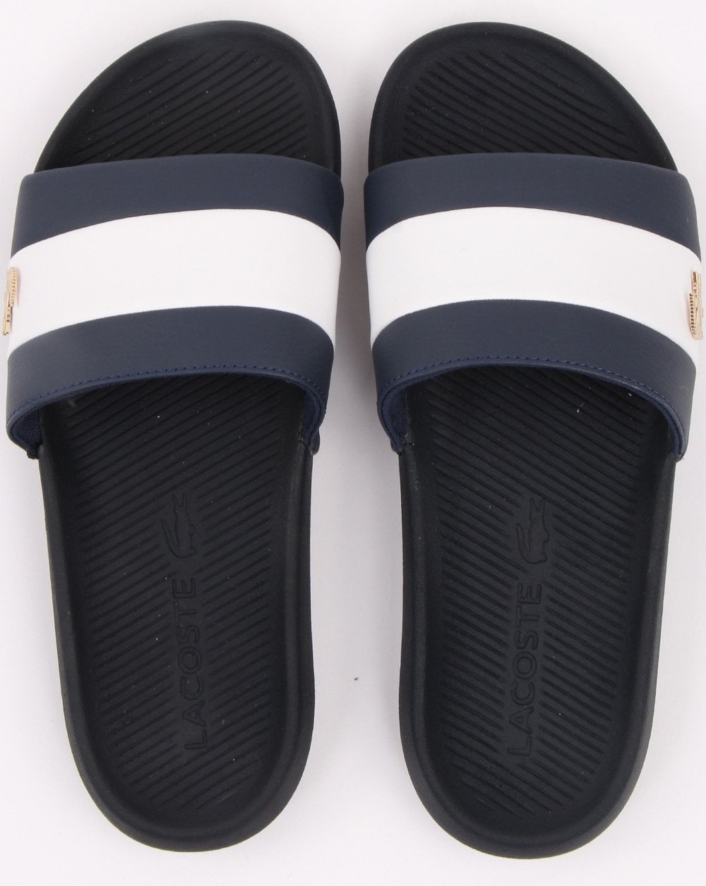 Lacoste Footwear Croco Slide Navy/white