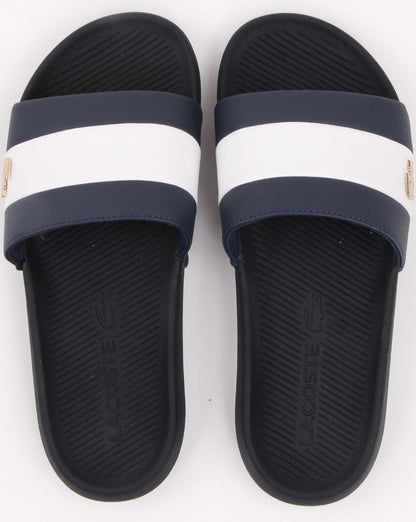 Lacoste Footwear Croco Slide Navy/white