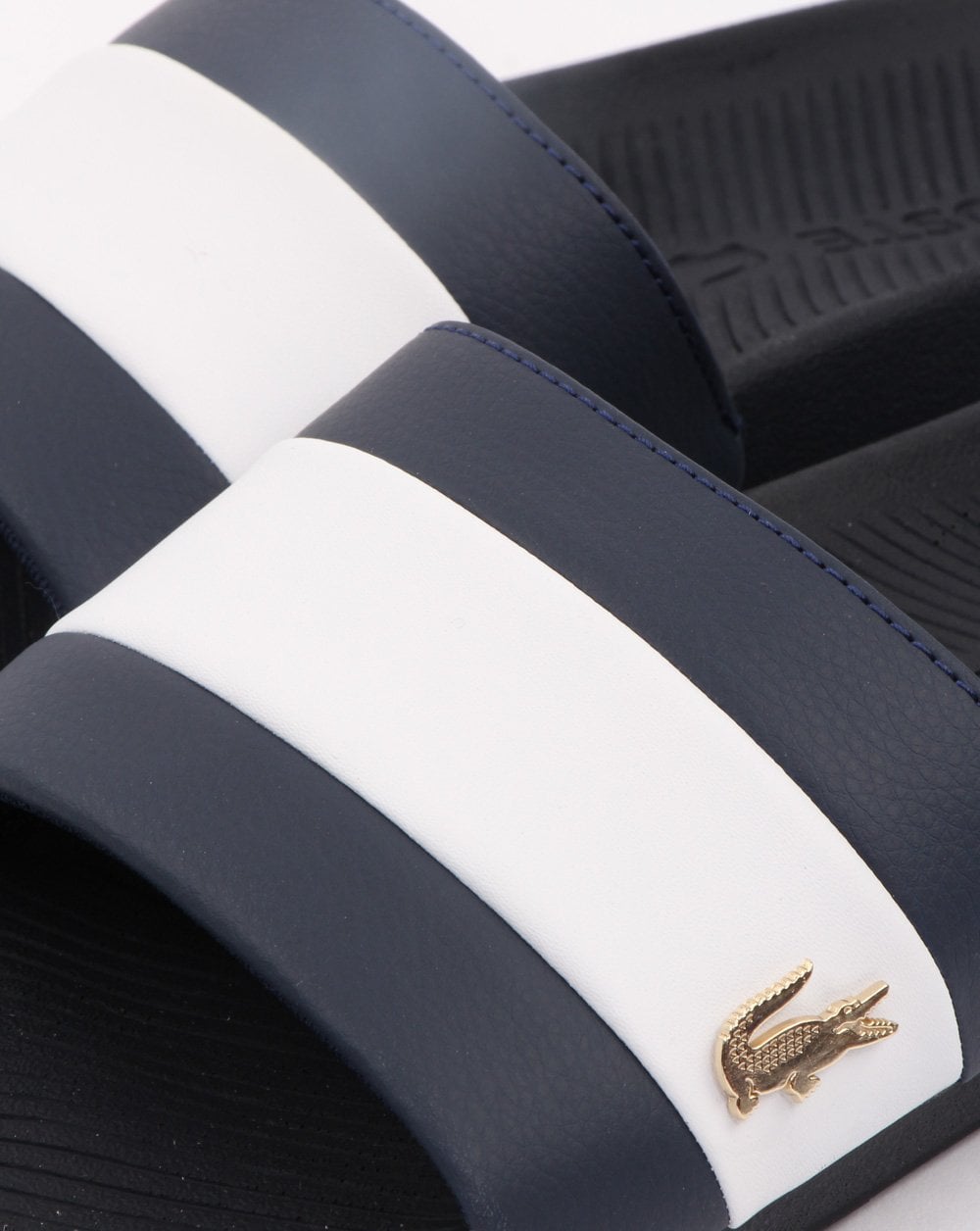 Lacoste Footwear Croco Slide Navy/white