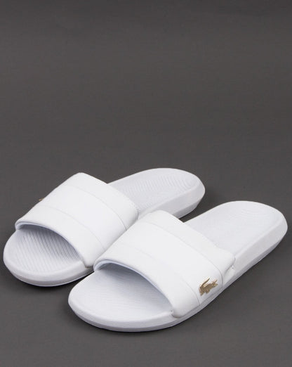 Lacoste Footwear Croco Slide White/white
