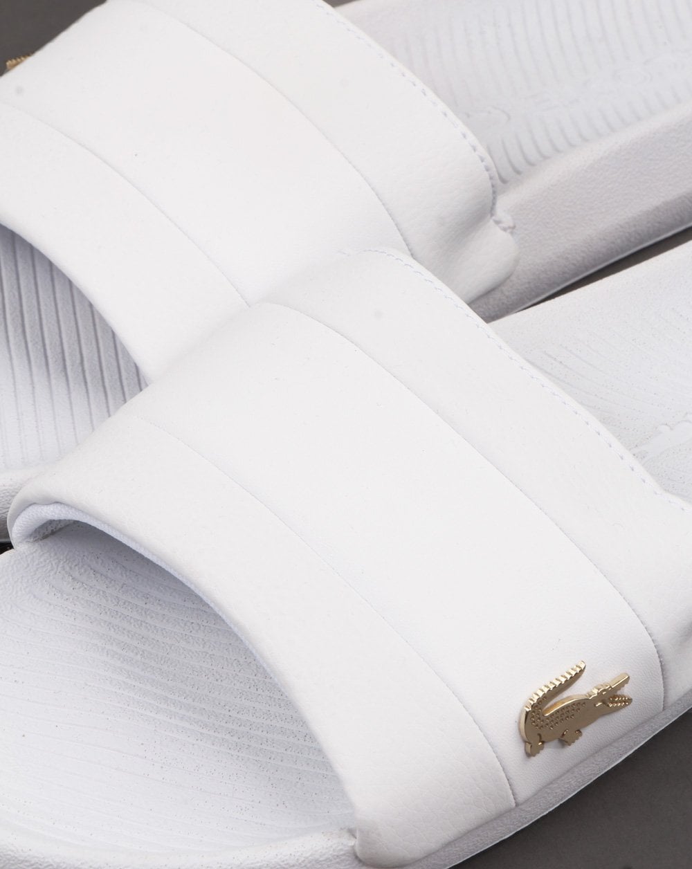 Lacoste Footwear Croco Slide White/white