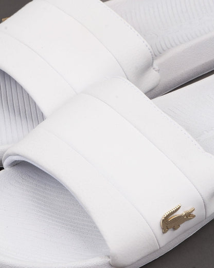 Lacoste Footwear Croco Slide White/white