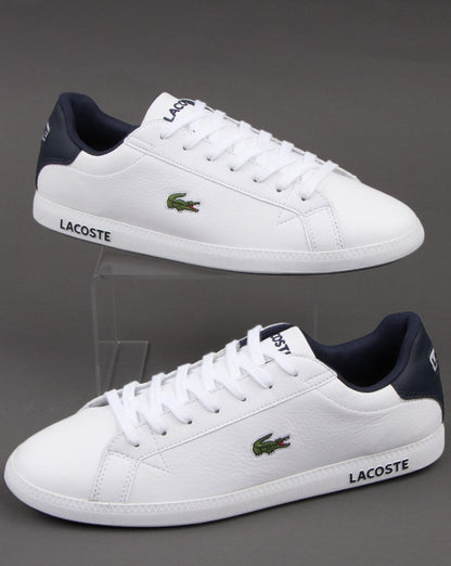 Lacoste Footwear Graduate LCR3 Trainer White/Dark Blue