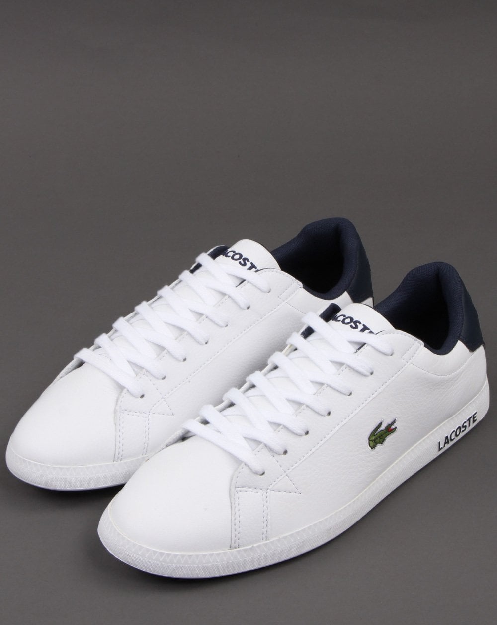 Lacoste Footwear Graduate LCR3 Trainer White/Dark Blue