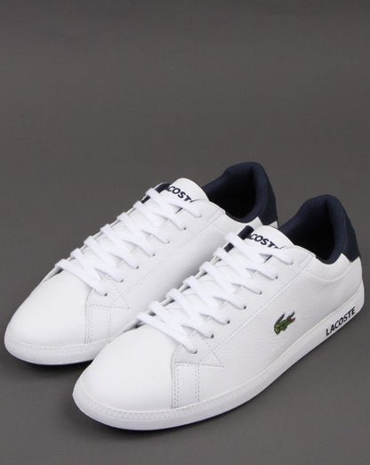 Lacoste Footwear Graduate LCR3 Trainer White/Dark Blue