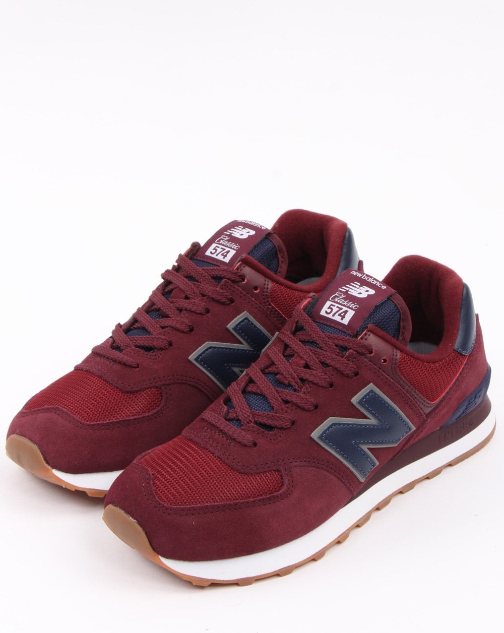 New Balance 574 Trainers Burgundy