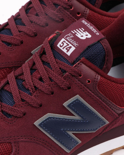 New Balance 574 Trainers Burgundy