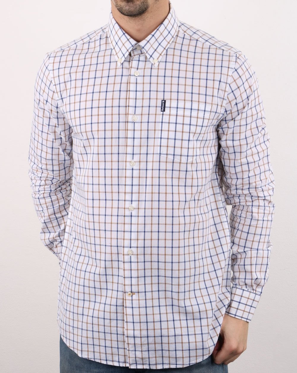 Barbour Tattersall Shirt Stone