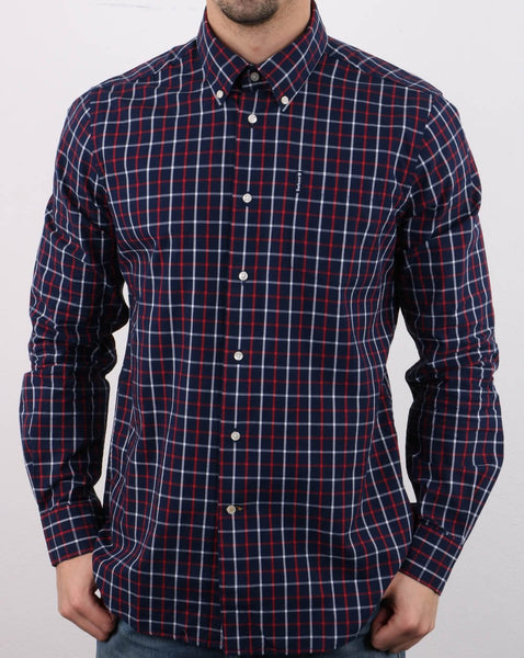 Barbour Tattersall Shirt Navy