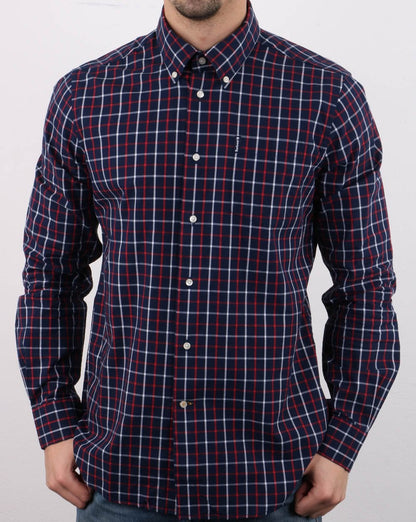 Barbour Tattersall Shirt Navy