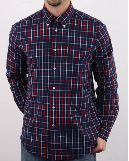Barbour Tattersall Shirt Navy