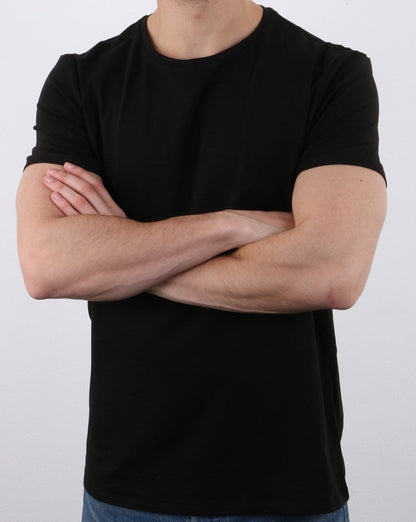 Lacoste Twin Pack Crew Neck T-shirts Black