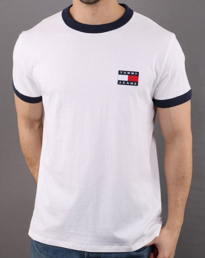 Tommy Hilfiger Ringer T-shirt White
