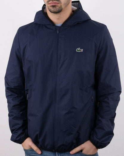 Lacoste Hooded Jacket Navy/White
