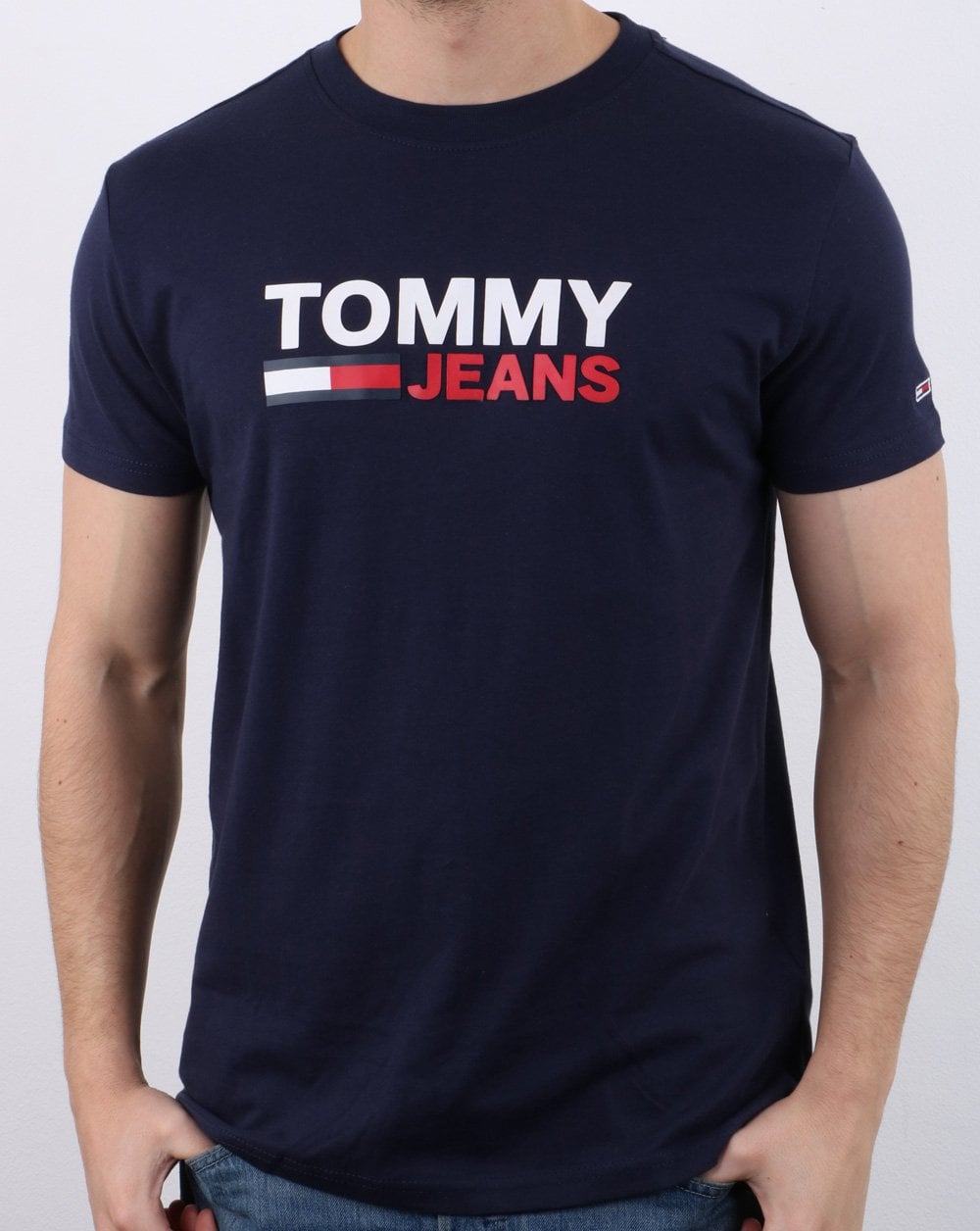 Tommy Hilfiger Corp Logo T-shirt Navy